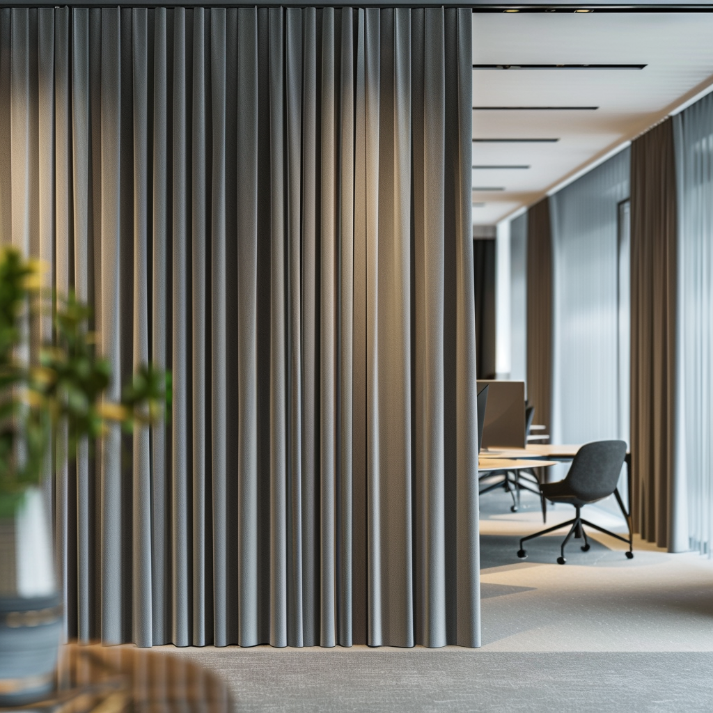 monsie9330_a_modern_office_room_divided_by_pleated_grey_thick_c_3c31cd1d-fbcc-4cb6-abae-af0aa77b9b06